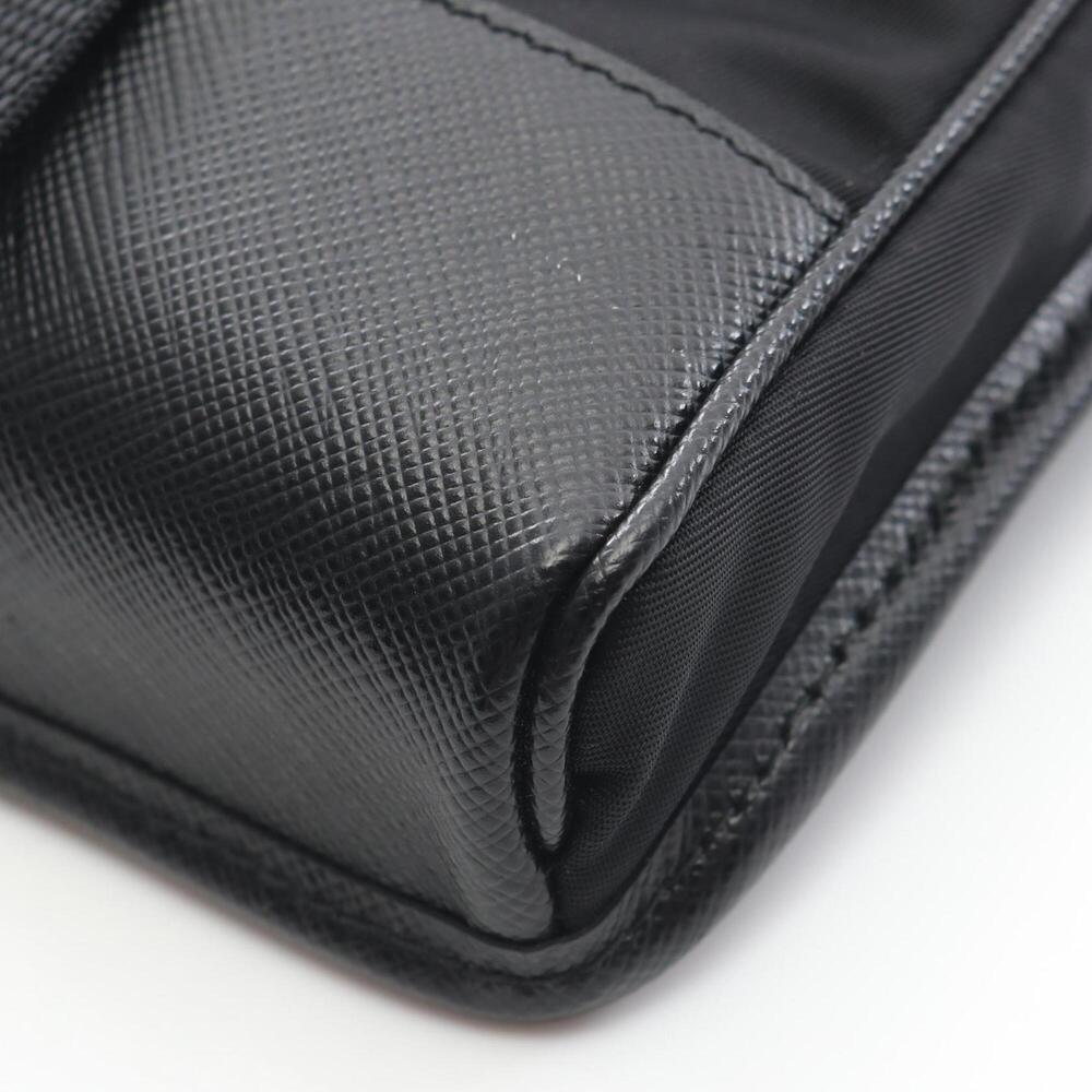 PRADA Black Leather Saffiano Shoulder Bag - Picture 5 of 7